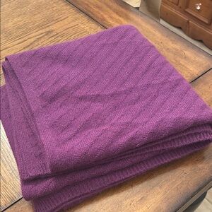 Elegant Purple Cashmere Wrap